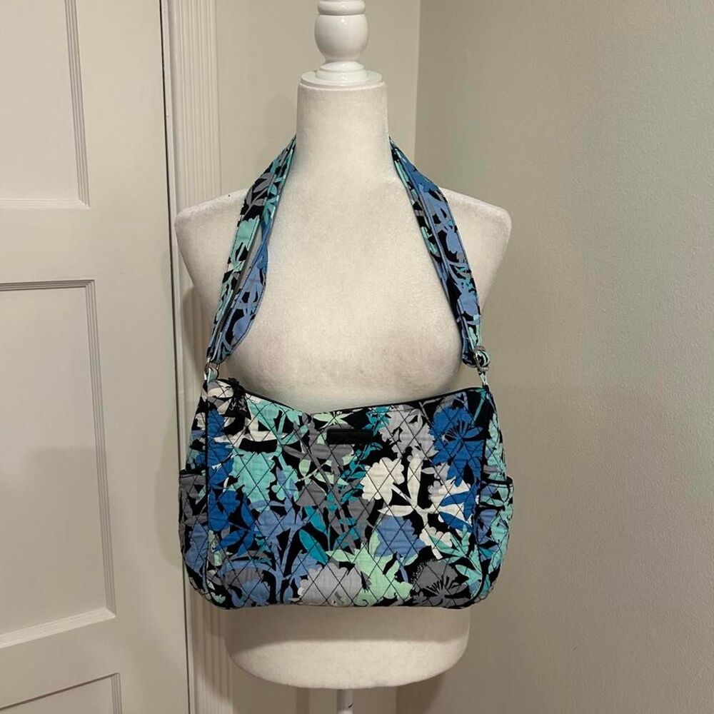 Vera Bradley camo flower shoulder cross body bag